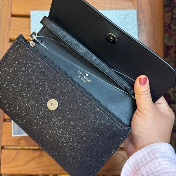 Kate Spade Sparkling Black Clutch - Picture 3 of 4